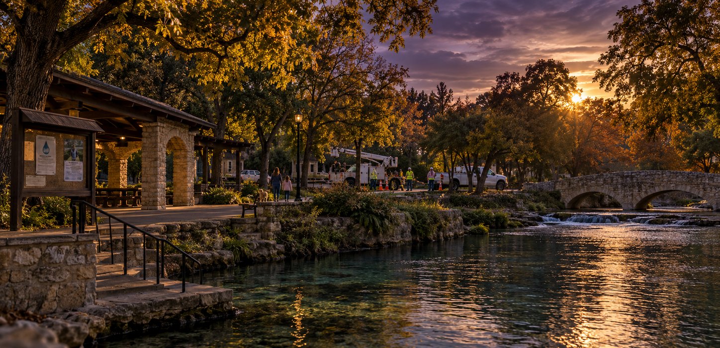 New Braunfels, Week of October 18: Water Main Break, A Firefighter on Leave, and What the Housing Data Actually Shows