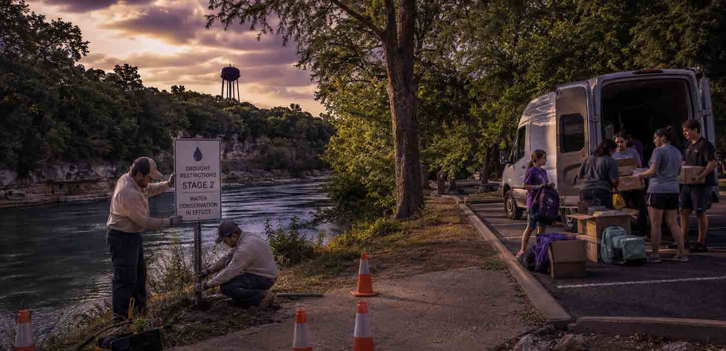 New Braunfels Enters Stage 2 Drought Restrictions as School Supply Drive Wraps Up